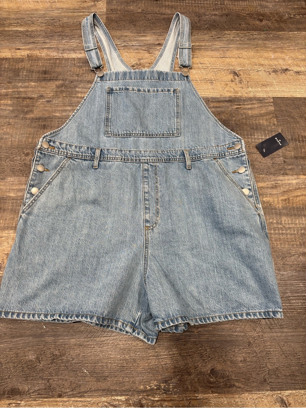 Parke x Target Women's Denim Shortalls Light Wash XXL New